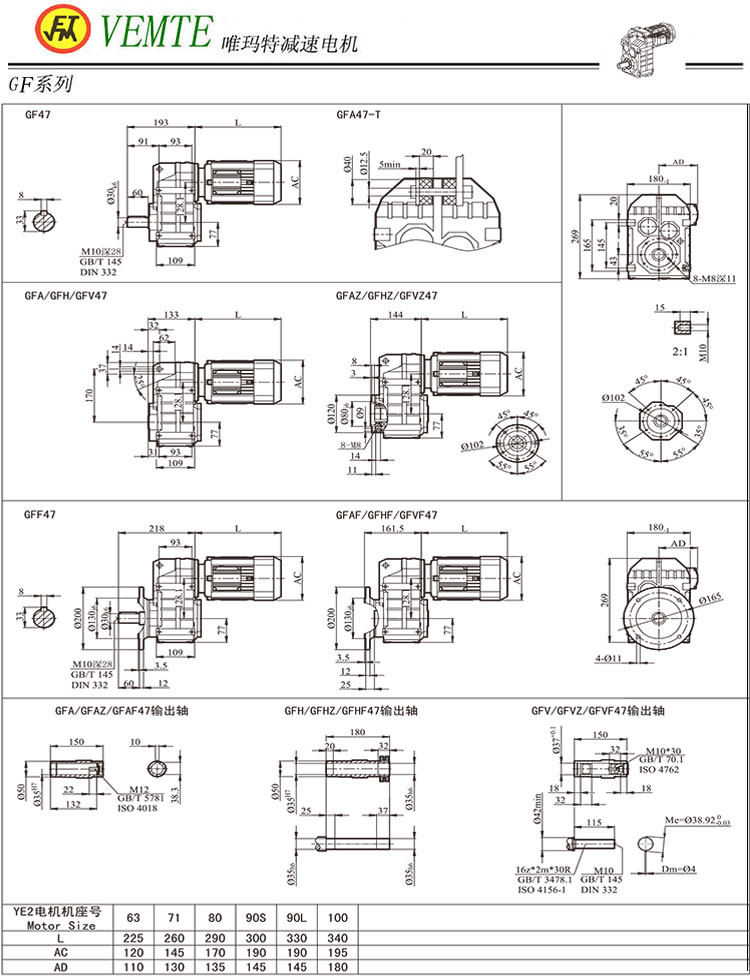 F47減速機 F47減速機