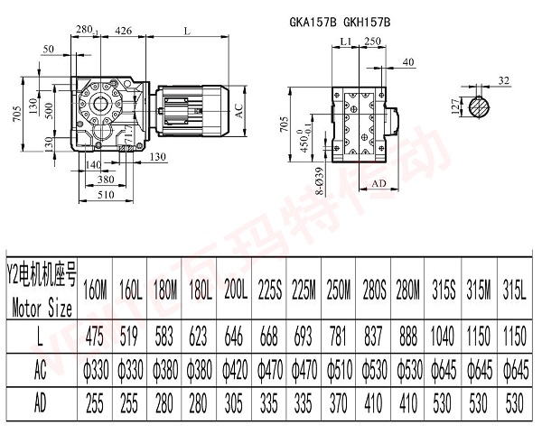 KA157B KH157B減速機 KA157B KH157B減速機