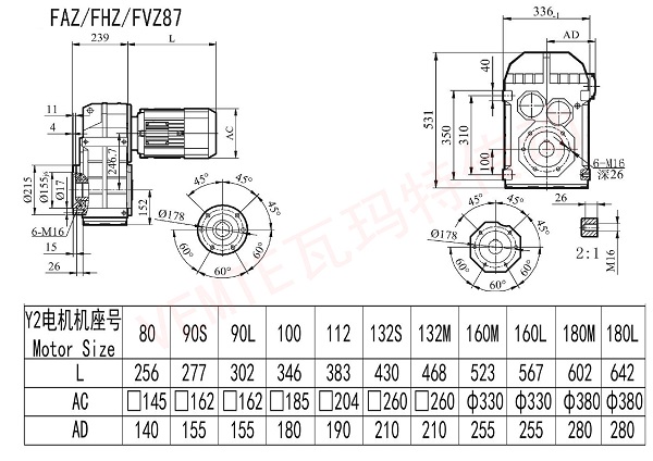 FAZ FHZ FVZ87減速機(jī)圖紙 FAZ FHZ FVZ87減速機(jī)圖紙